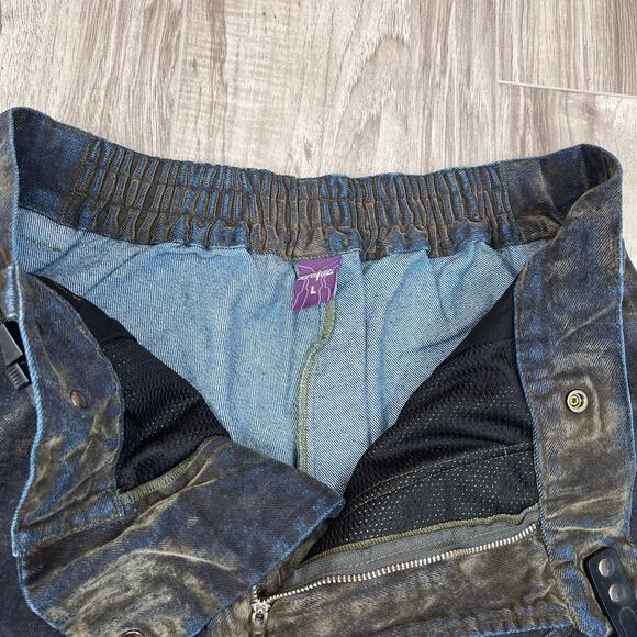 Projectisr XIFHEVIL Layered Paneled Robotic Mens Wide-Leg Jeans Size L (W30 L28) - Picture 12 of 16